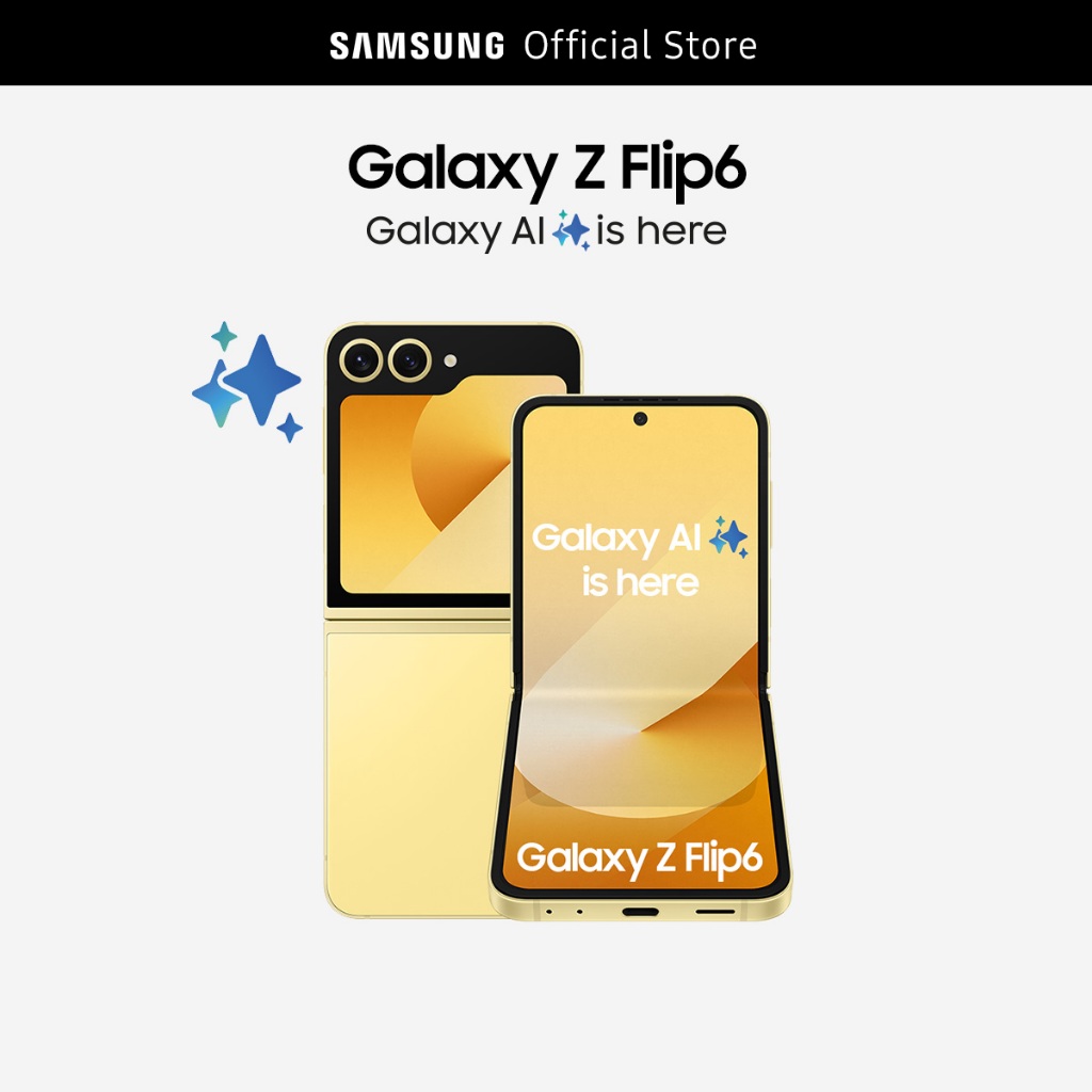 [Mã của shop ELSSB6Q6 Giảm 3M] Điện thoại Samsung Galaxy Z Flip6, điện thoại AI, 256GB, pin lớn nhất, Flexcam 50MP