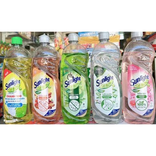 Nước rửa chén Sunlight 5 mùi hương chai 750g