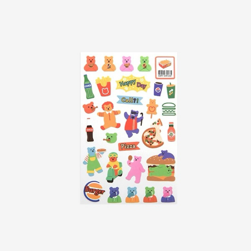 Stickers Hàn Daily like chính hãng - Jelly bear sticker set | Shopee ...