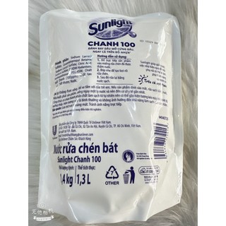 Túi nước rửa chén Sunlight đánh bay vét baanr cứng đầu túi 1,3L