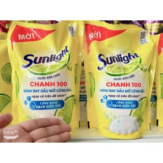 Túi nước rửa chén Sunlight đánh bay vét baanr cứng đầu túi 1,3L