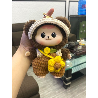 (ảnh thật) outfit mũ lưỡi trai dễ thương cho búp bê 15cm Labubu, Baoao