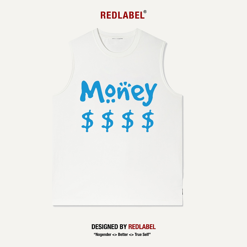 Áo Ba Lỗ Nam Nữ Tank Top In Họa Tiết In "MONEY", Áo Ba Lỗ Sát Nách Unisex Cotton Cá Tính