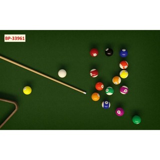 Tranh trang trí quán bi-a, quán billiards, club bida tranh 3D dán tường in trên chất liệu vải lụa (tặng kèm keo dán)