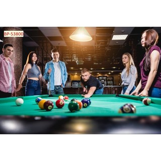 Tranh trang trí quán bi-a, quán billiards, club bida tranh 3D dán tường in trên chất liệu vải lụa (tặng kèm keo dán)