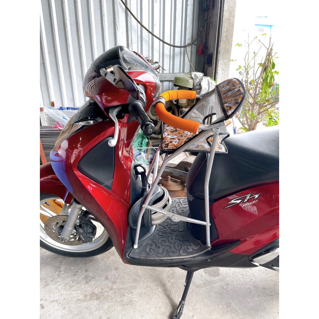 Ghế ngồi xe máy tay ga SH NAM - SH LỚN cho bé ,Ghế ga xếp gấp gọn sắt sơn tĩnh điện , AN TOÀN CHO BÉ