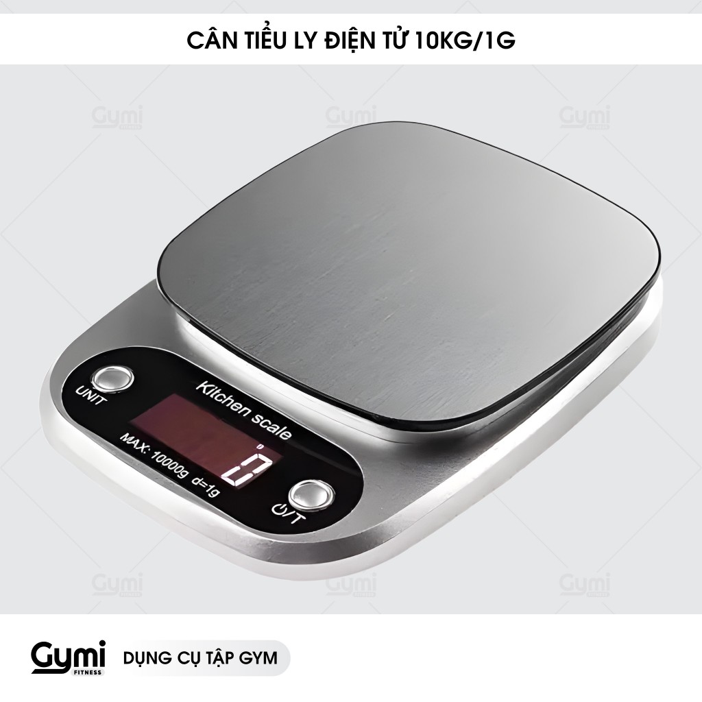 [Tặng Pin] Cân Tiểu Ly Định Lượng 10kg Điện Tử Thông Minh Mặt Cân Inox - Ổn Định & Chính X - CanTieuLyInox