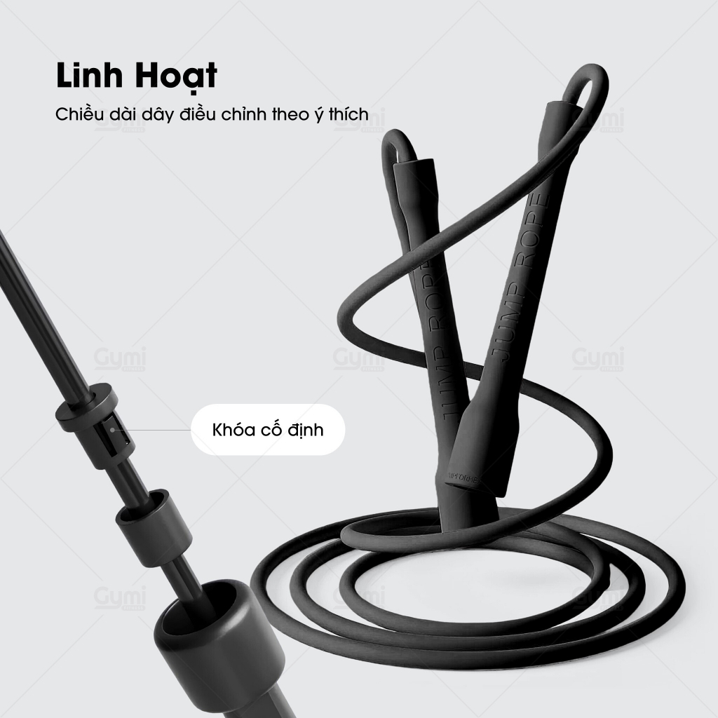 Dây Nhảy Tốc Độ JUSTFIT Dây Nhảy JUMP ROPES Tập Cardio, Thể Lực PVC Chống Rối Tặng Kèm Túi Đựng