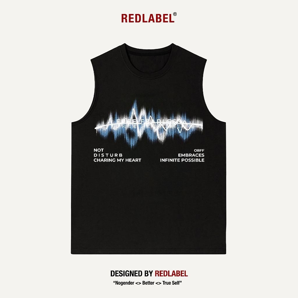 Áo Ba Lỗ Nam Nữ RedLabel In Họa Tiết "FEARLESS", Áo TankTop Sát Nách Nam Nữ Cotton Cá Tính TT35