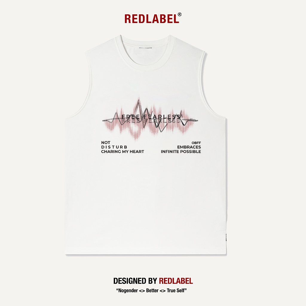 Áo Ba Lỗ Nam Nữ RedLabel In Họa Tiết "FEARLESS", Áo TankTop Sát Nách Nam Nữ Cotton Cá Tính TT35