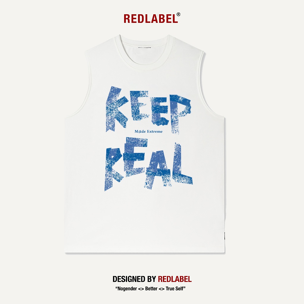Áo Ba Lỗ Thể Thao Nam Nữ RedLabel In Họa Tiết "MADE", Áo Tanktop Sát Nách Nam Nữ Cotton Cá Tính TT37
