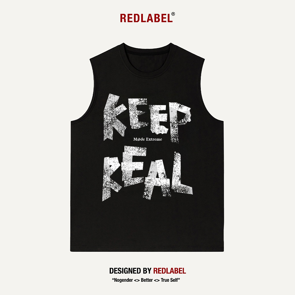 Áo Ba Lỗ Thể Thao Nam Nữ RedLabel In Họa Tiết "MADE", Áo Tanktop Sát Nách Nam Nữ Cotton Cá Tính TT37