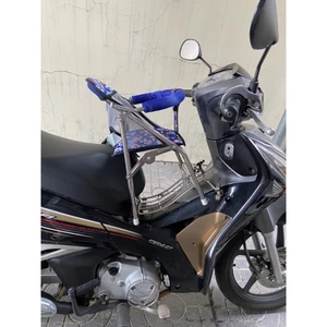 Ghế ngồi xe em bé có vòng (dùng cho xe số) INOX CAO CẤP , AN TOÀN CHO BÉ