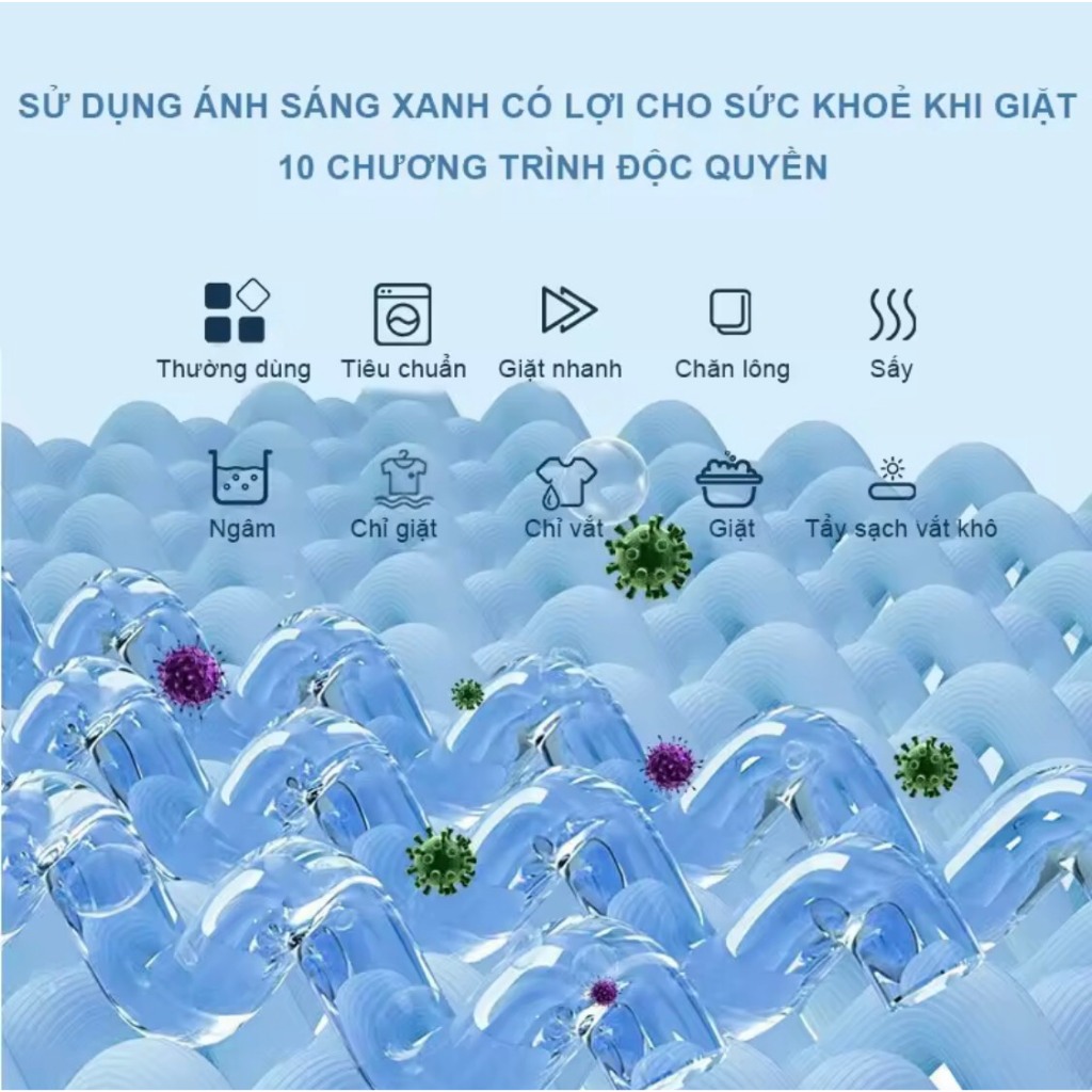 ( BẢN MỚI ) Máy giặt mini ICONIX PLUS 4.5- 5.5kg - hẹn giờ, giặt, vắt, sấy, diệt khuẩn inverter - Bảo Hành 6 Năm | BigBuy360 - bigbuy360.vn