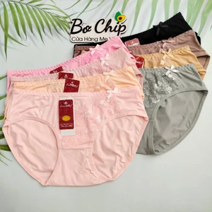 Quần Lót Nữ Thun Lạnh Ren Hoa Chất Vải Mát Có 2 Size từ 58-80 ký, Co Giãn Tốt Hàng Loại 1 Love Đẹp