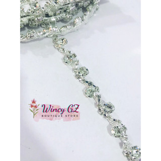 DÂY ĐÁ TRANG TRÍ NHIỀU MẪU ĐA DẠNG - Phụ Kiện May Trang Trí Quần Áo Giày Dép