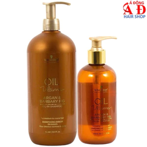 Dầu gội Schwarzkopf OIL Ultime Argan & Barbary Fig suôn mượt tóc to sợi thô cứng