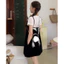 Set Yếm Tuyết Mưa 2 Lớp Có Túi Bên Mix Áo Phông Giấy Siêu Xinh (kèm ảnh thật)