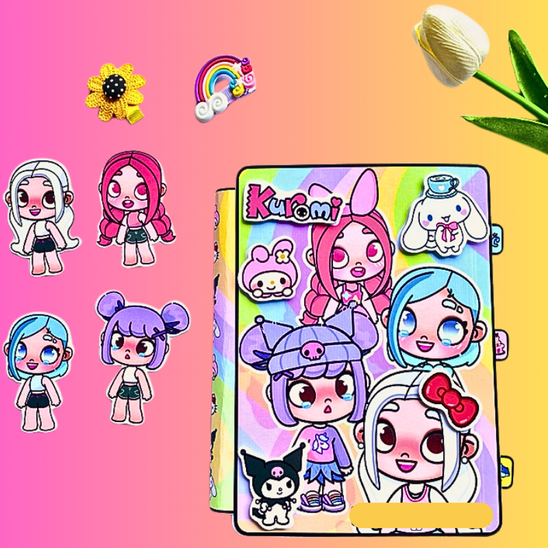 ( Mới) Đồ chơi Ngôi nhà 4 cô bé đáng yêu Melody, Kuromi, Cinamoroll, Kitty dành cho bé phát triển