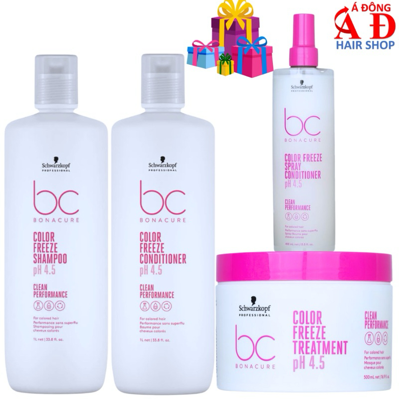 DẦU HẤP Ủ SCHWARZKOPF BC COLOR FREEZE GIỮ MÀU SUÔN MƯỢT TÓC ĐỨC 500ML