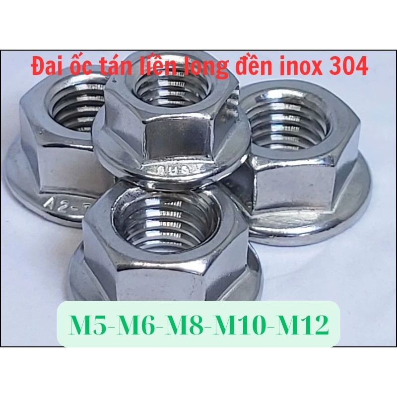 Đai ốc tán liền long đền inox 304(M5-M6-M8-M10-M12) | Shopee Việt Nam