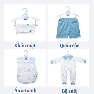 Móc treo quần áo trẻ em hình gấu chống trượt ECO điều chỉnh được độ rộng chất liệu nhựa PP siêu bền