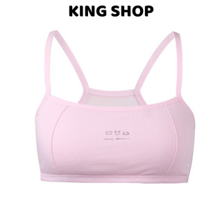 Áo Lót Cho Bé Gái 2 Dây Cotton Phối Lưới Thể Thao, Áo Bra 2 Lớp Lót Mềm Thoáng Mát King Shop A-108