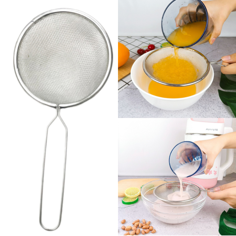 Ray Lọc Inox Có Cán, Rổ Lược Tay Cầm Lọc Thức Ăn Cho Bé, Lọc Sữa Không ...