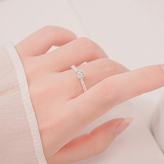 Nhẫn bạc LAMY Round And Marquise Tulip Ring Silver 8380- Nhẫn bạc ta cao cấp