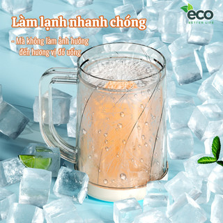 Cốc bia đá lạnh ECO sáng tạo giữ nhiệt siêu lâu, không tan đá