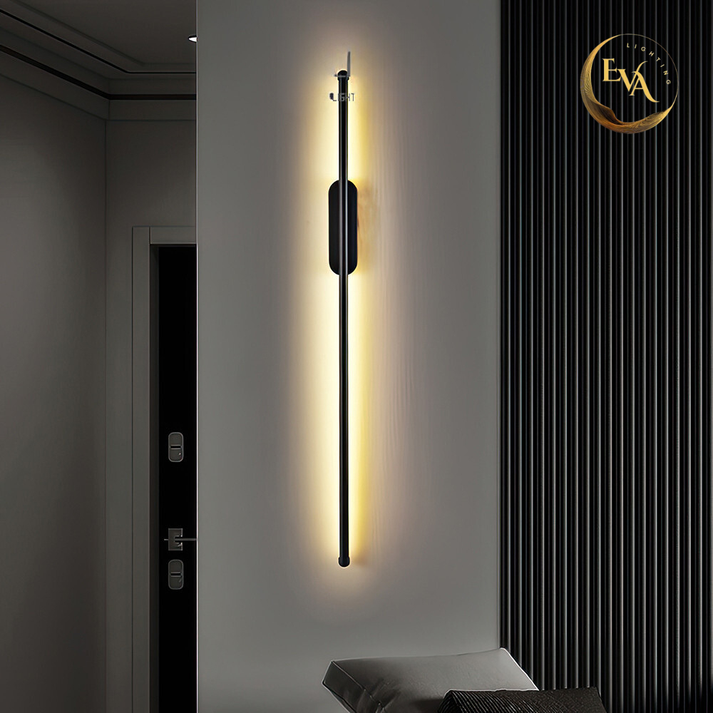 Đèn gắn tường LED 3 màu ánh sáng EVA LT047-BK 3C đèn decor nội thất phong cách hiện đại, bảo hành chính hãng 24 tháng
