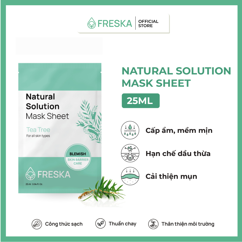 Ảnh COMBO QUÀ TẶNG 1 Mặt nạ giấy Freska Natural Care Solution Sheet Mask + 1 BTT Horus 3