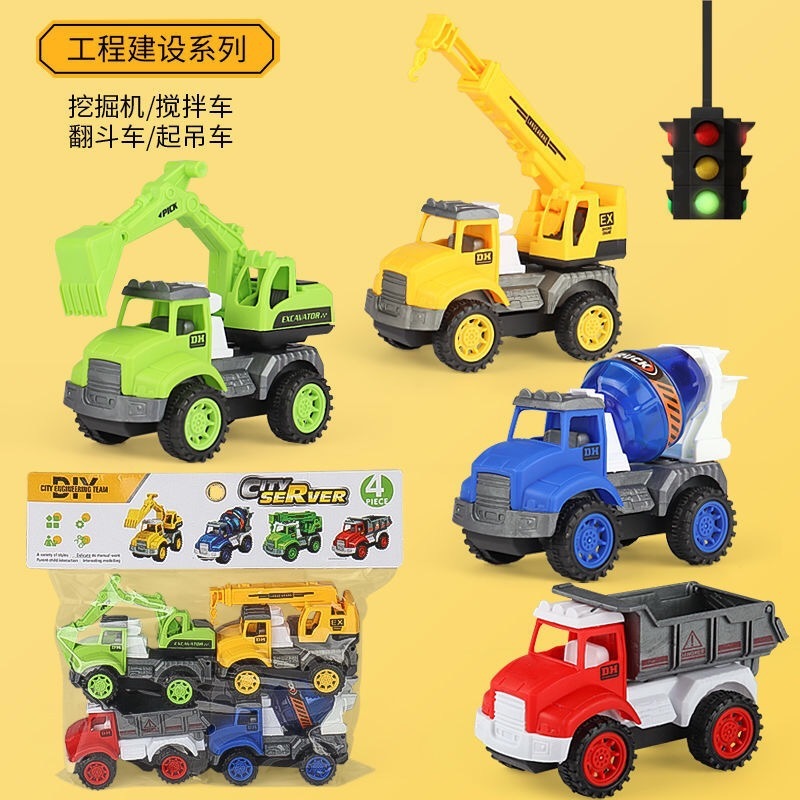 Bộ đồ chơi nhà bếp cho bé, Set 4 xe côngu trình cho bé_xe ô tô đồ chơi ...
