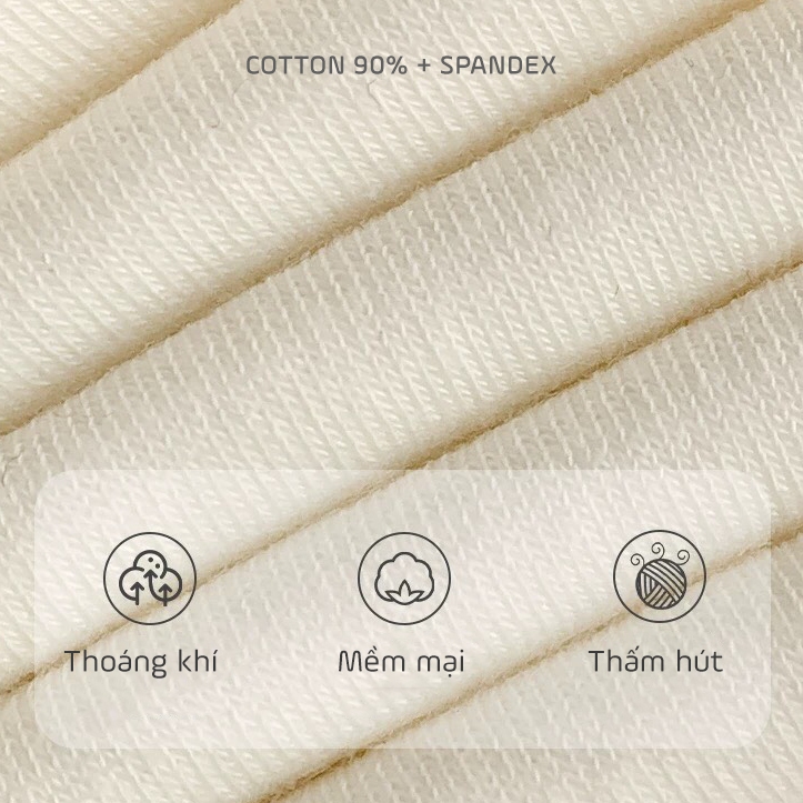 Tất vớ nữ cổ ngắn Ekiu Shop họa tiết dệt basic, chất liệu cotton co giãn thoáng khí - Ekiu Shop