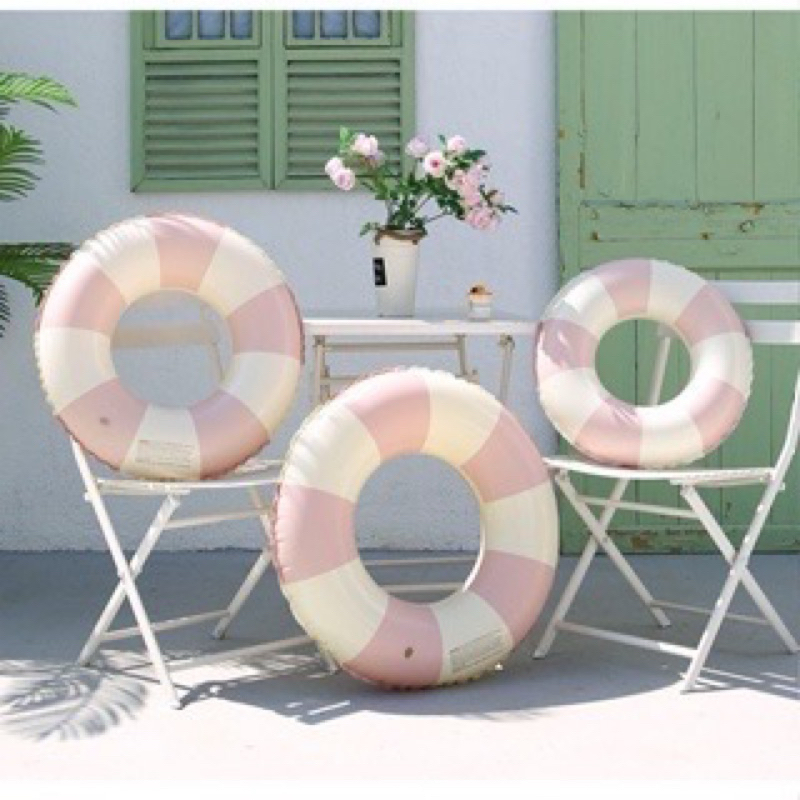 Phao Bơi Tròn Kẻ Sọc, bánh donut Màu Cho Bé Đi Tắm Biển, Phao Bơi Cho Bé từ 3 Đến 16 Tuổi