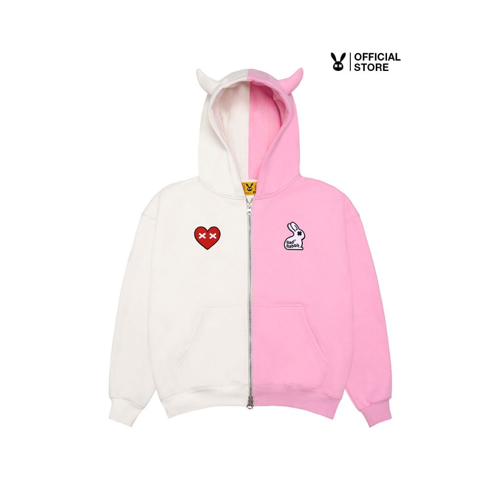 Áo Khoác Nỉ Bad Rabbit DEVIL RABBIT ZIP HOODIE PINK - Local Brand Chính ...