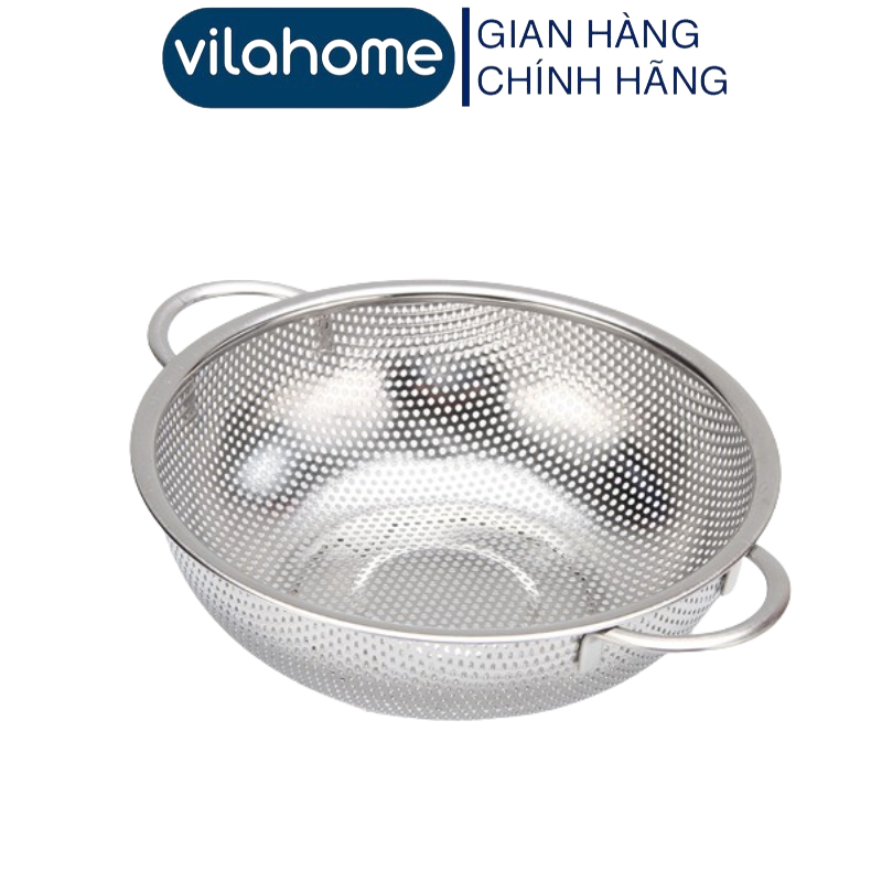 Rá Rổ Lưới Inox Có Tai VilaHome, Đường Kính 25 cm Có Chân Đế Thoát Nước ...