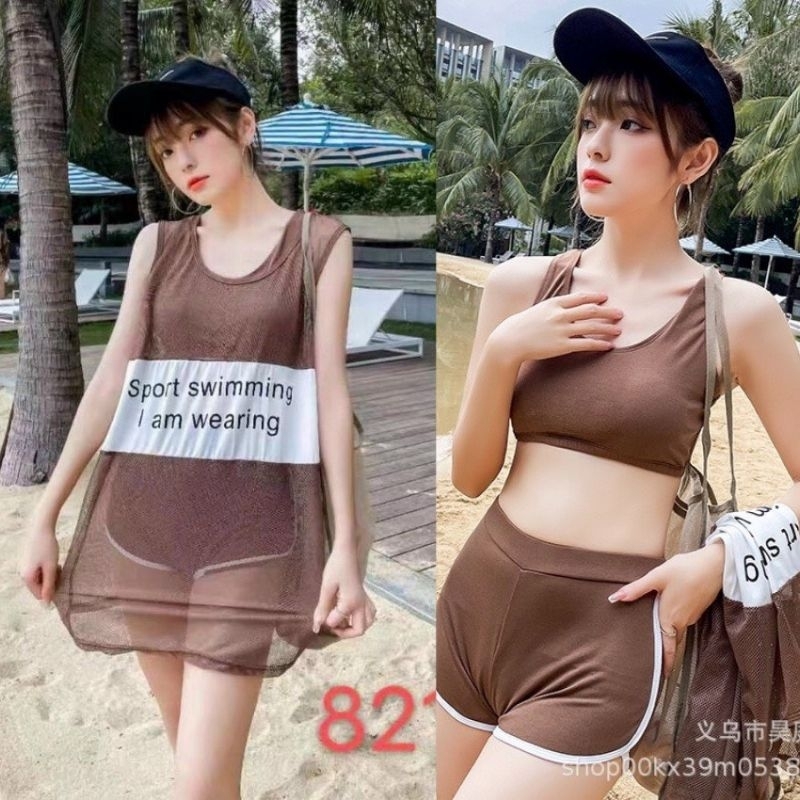 (Xả lỗ) set đồ đi biển bộ ba chi tiết dưới 54kg