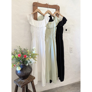 Đầm đũi bo eo dáng xoè Sandy dress thiết kế Ma Vie