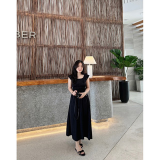 Đầm đũi bo eo dáng xoè Sandy dress thiết kế Ma Vie