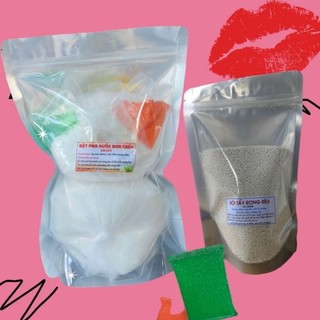 Combo pha 10 lít nước rửa chén + 500g bột tẩy rong, tặng miếng rửa chén