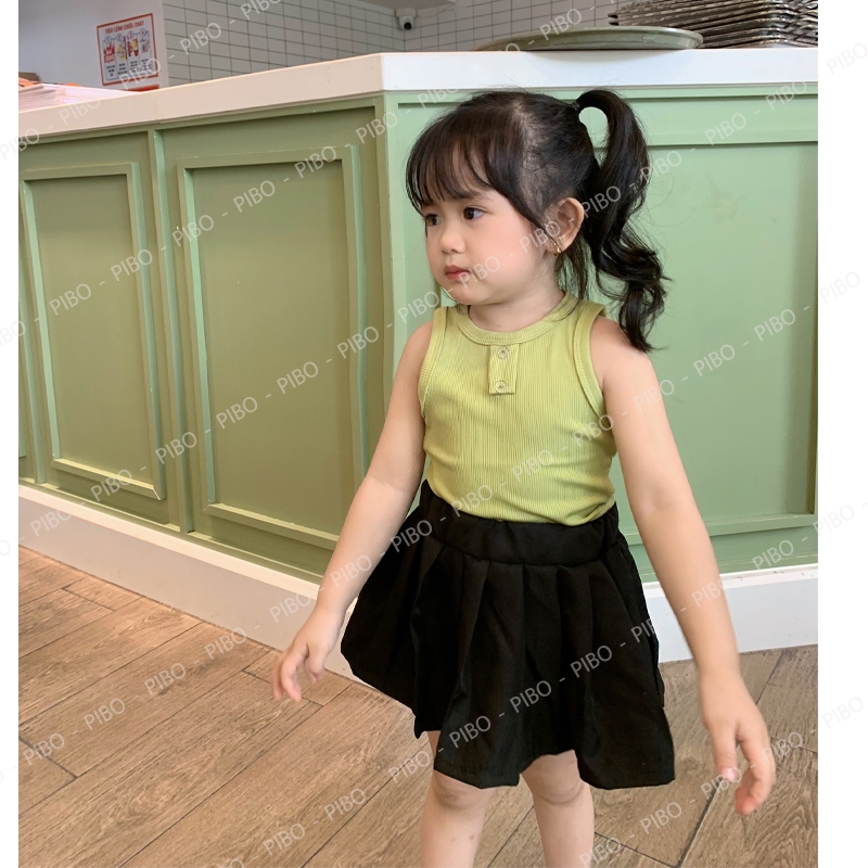Ảnh Chân Váy Xếp Ly Cho Bé Gái Đi Học Đi Chơi Cực Yêu -BabyBoo-PiBo-CVXL01 3