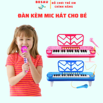 Đồ Chơi Cho Bé Đàn Đồ Chơi Cho Bé Kèm Mic Hát, Đồ Chơi Âm Nhạc, Đàn Piano Cho Bé, Đồ Chơi Bé Gái BS0027