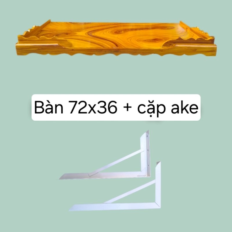 Kệ, bàn thờ treo tường bằng gỗ 80x40