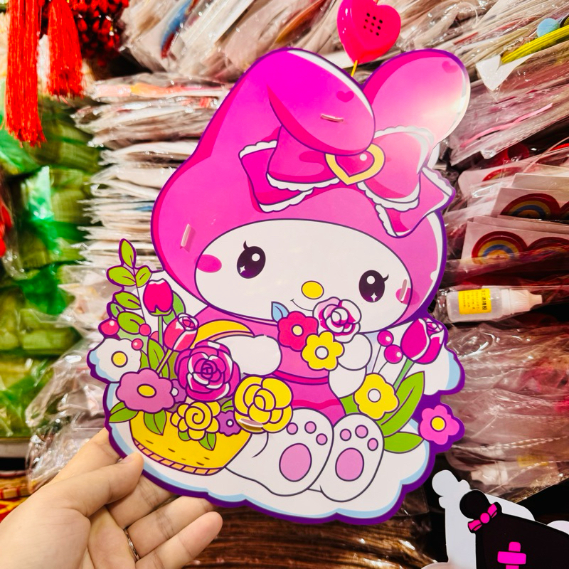 Lồng Đèn Trung Thu 2 Mảnh Kuromi Melody Capybara Có Đèn Và Nhạc Hình Nhân Vật Hoạt Hình Dễ Thương