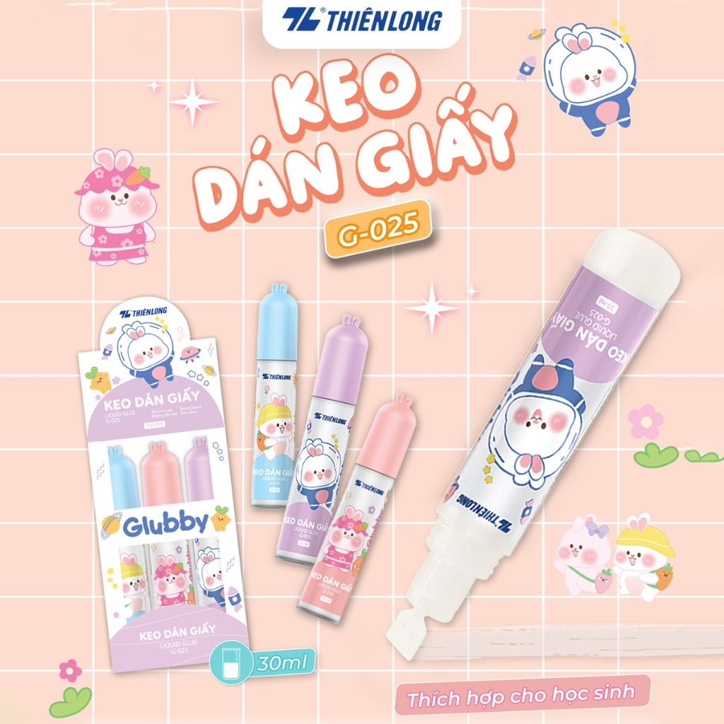 Keo dán giấy - Glubby Liquid Glue Thiên Long G-025 | Shopee Việt Nam