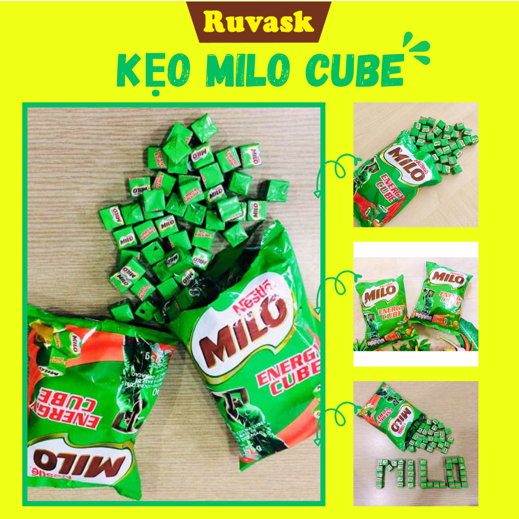 Kẹo Milo Thái Lan CHÍNH HÃNG Gói 100 Viên - Milo Cube Cacao Thơm Ngon ...