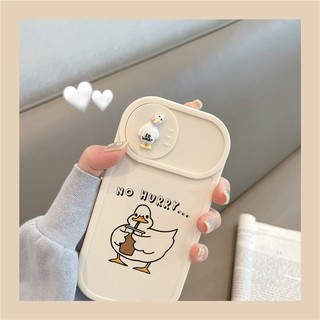 Ốp iphone nắp trượt BVC gắn vịt So What so cute cho iphone 7plus 8plus xs xr 11 12 13 14 15pro plus promax xx095