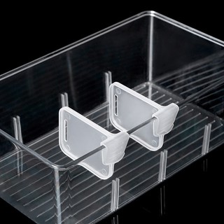 Set 10 Tấm Chia Ngăn Tủ Lạnh Bằng Nhựa Màu Trắng Chất Lượng Cao, Miếng Chia Ngăn Sắp Xếp Gọn Gàng Sạch Sẽ 88493