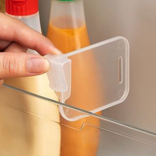 Set 10 Tấm Chia Ngăn Tủ Lạnh Bằng Nhựa Màu Trắng Chất Lượng Cao, Miếng Chia Ngăn Sắp Xếp Gọn Gàng Sạch Sẽ 88493